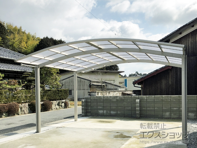 滋賀県湖南市ののカーポート レイナツインポートグラン　積雪〜20cm対応 施工例