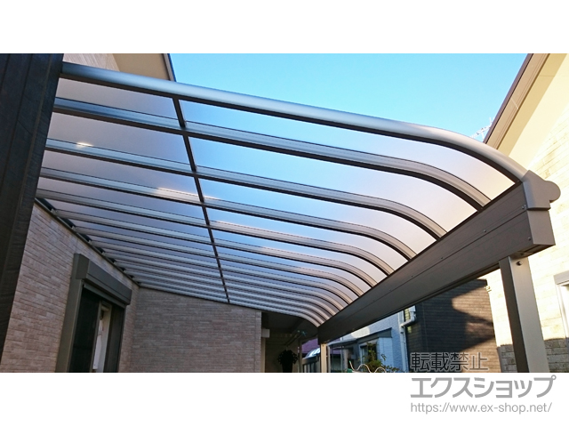 福岡県京都郡苅田町ののテラス屋根 ヴェクターテラス R型 テラスタイプ 単体 積雪〜20cm対応 施工例