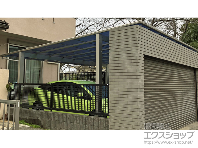 千葉県千葉市ののカーポート エフルージュ ツイン 積雪〜20cm対応 施工例