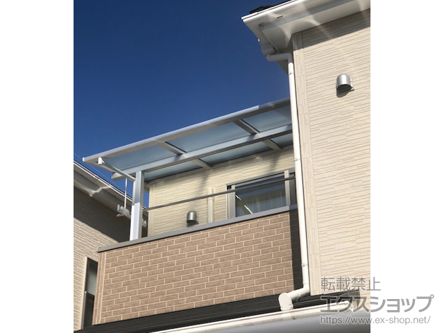 奈良県奈良市ののバルコニー・ベランダ屋根 スピーネ F型 屋根タイプ 単体 積雪〜20cm対応 施工例