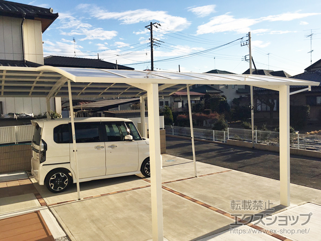 埼玉県蓮田市ののカーポート レイナポートグラン　積雪〜20cm対応 施工例