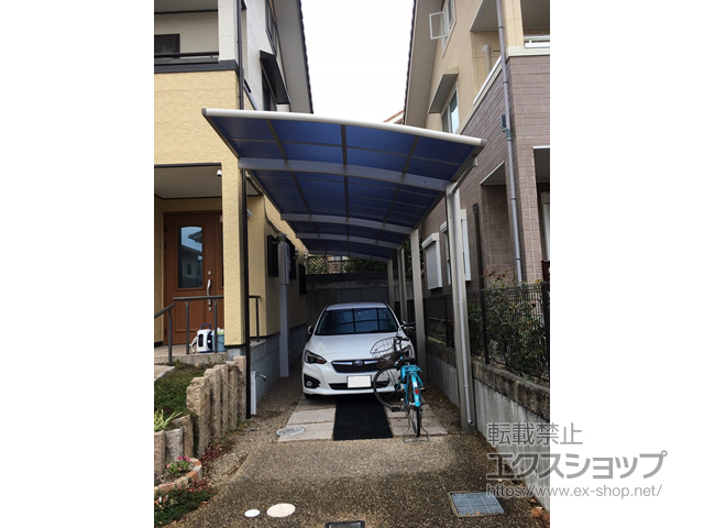 大阪府茨木市ののカーポート レイナポートグラン 縦連棟　積雪〜20cm対応 施工例