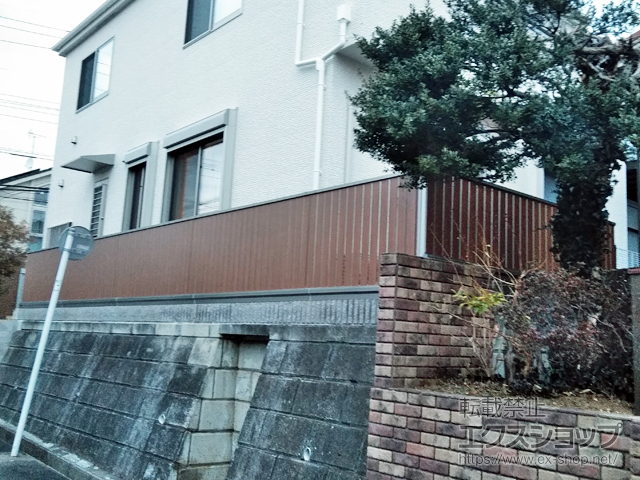 東京都町田市ののフェンス・柵 シャトレナM2型 フリー支柱タイプ 施工例