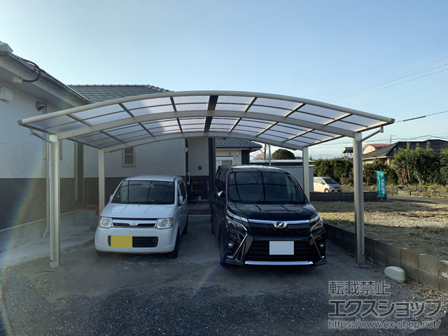 鹿児島県肝属郡肝付町ののカーポート レイナツインポートグラン　積雪〜20cm対応 施工例