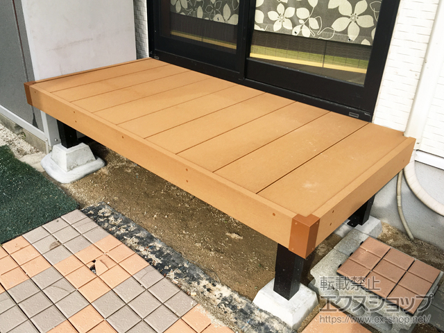 福岡県久留米市ののウッドデッキ マージウッドデッキ 施工例