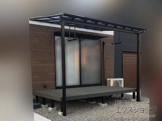 大分県大分市ののウッドデッキ リウッドデッキ 200 施工例