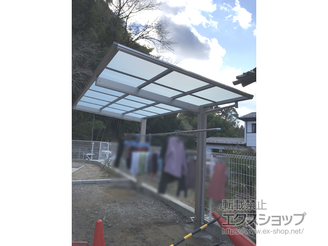 愛知県豊田市ののサイクルポート・駐輪場 エフルージュグランミニ 積雪〜20cm対応 施工例