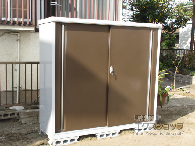 神奈川県藤沢市のの物置・屋外倉庫 シンプリー 一般型 1740×615×1603（MJX-176D-P） MJX-176D-P-TB 施工例