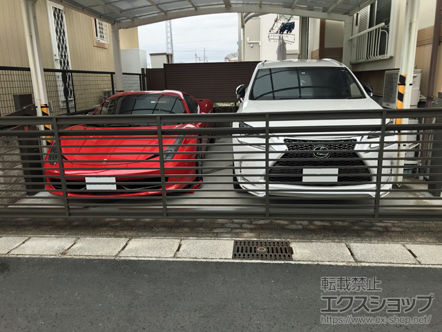 愛知県あま市ののカーゲート ワイドオーバードアS1型 電動式 施工例