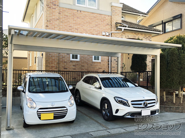 静岡県御殿場市ののカーポート エフルージュ ツイン50 積雪〜50cm対応 施工例