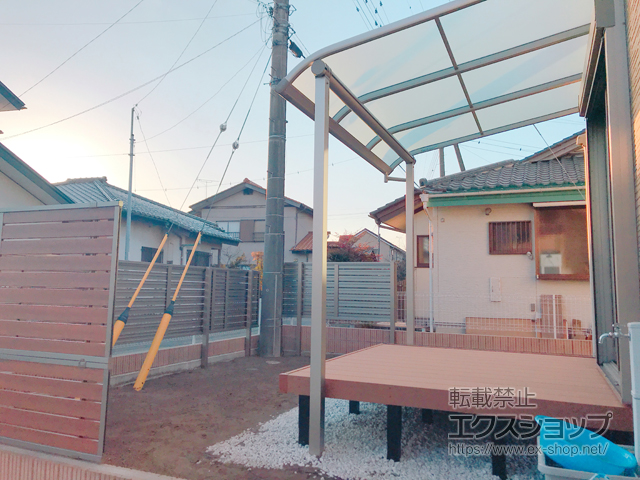 群馬県佐波郡玉村町ののウッドデッキ リウッドデッキ 200 施工例