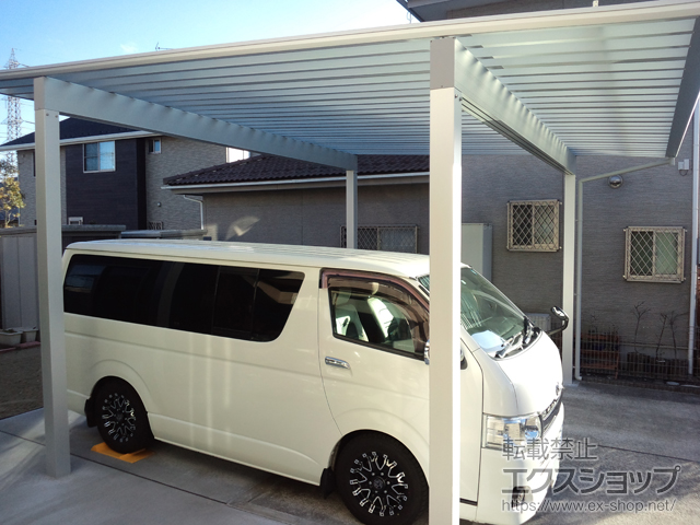 宮城県仙台市ののカーポート エフルージュ ツイン50 積雪〜50cm対応 施工例