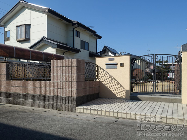 群馬県高崎市ののフェンス・柵 キャスモア1型 フリー支柱タイプ 施工例