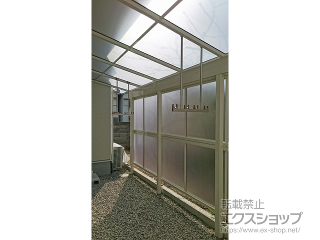 大阪府大阪市ののテラス屋根 ヴェクターテラス F型 テラスタイプ 単体 積雪〜20cm対応※張り出し納まり 施工例