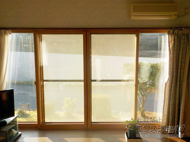 岐阜県美濃加茂市のの二重窓（内窓） インプラス ダストバリア仕様 引違い窓 4枚建 施工例