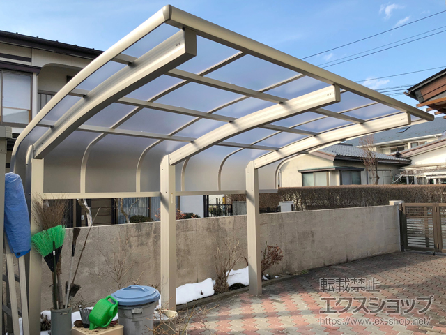 岩手県盛岡市ののカーポート レイナキャップポートグラン50　積雪〜50cm対応 施工例