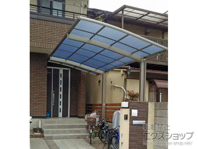 愛知県名古屋市ののカーポート ネスカR (ラウンドスタイル) 積雪〜20cm対応 施工例