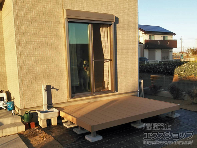 千葉県船橋市ののウッドデッキ リウッドデッキ 200 施工例