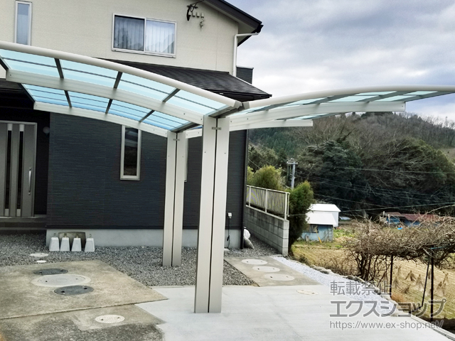 大分県豊後大野市ののカーポート レイナポートグラン Y合掌　積雪〜20cm対応 施工例