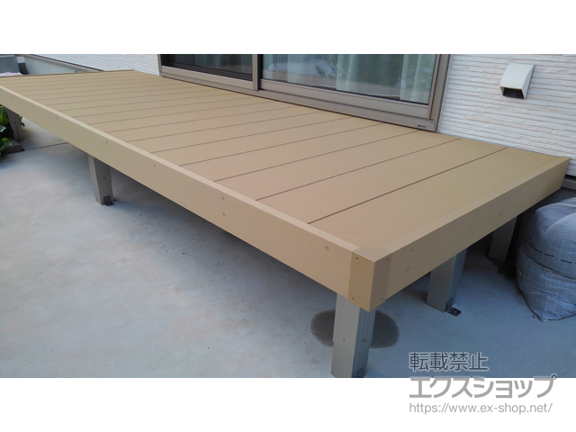 岐阜県可児市ののウッドデッキ リウッドデッキ 200 施工例