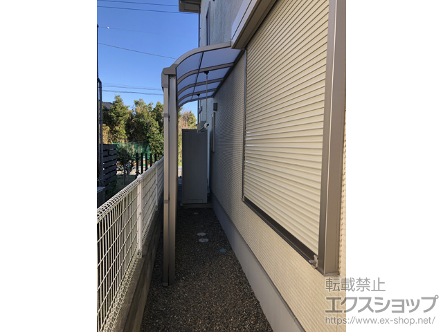 千葉県館山市ののストックヤード スピーネストックヤードR型 パネルタイプ スクリーン仕様 積雪〜20cm対応 施工例