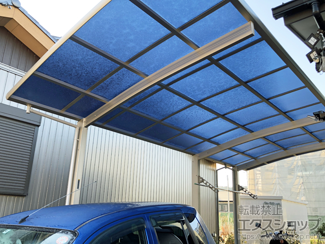 愛知県岡崎市ののカーポート レイナポートグラン 延長　積雪〜20cm対応 施工例