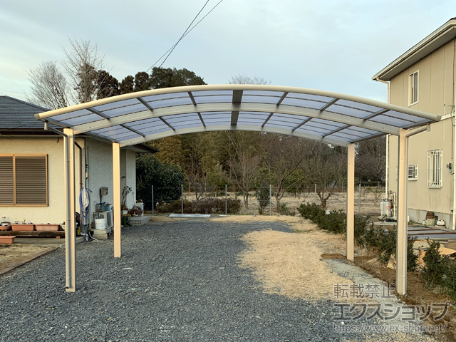 茨城県小美玉市ののカーポート レイナツインポートグラン　積雪〜20cm対応 施工例