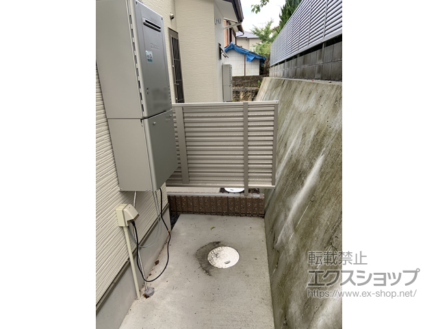 京都府京都市ののフェンス・柵 ハイグリッドフェンスUF8型 フリーポールタイプ 施工例