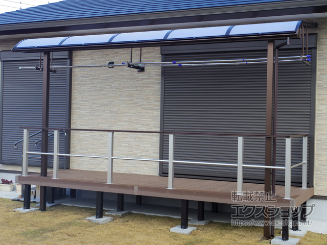 千葉県いすみ市ののウッドデッキ リウッドデッキ 200 施工例