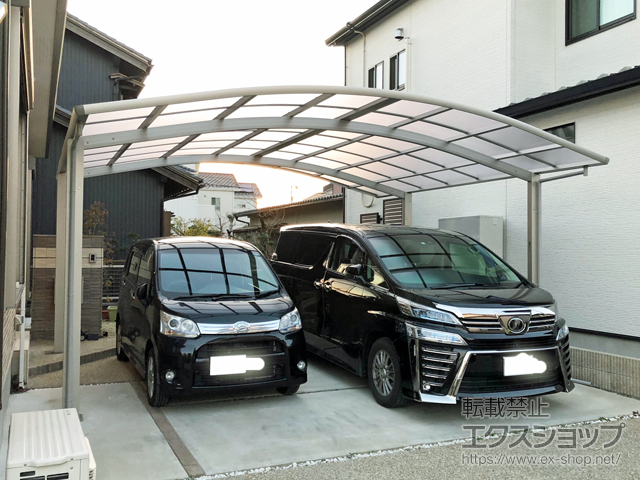 愛知県一宮市ののカーポート レイナツインポートグラン　積雪〜20cm対応 施工例