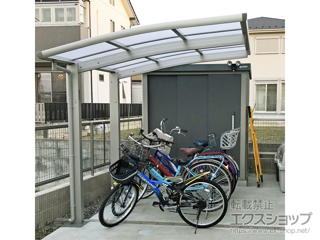愛知県一宮市ののサイクルポート・駐輪場 レイナポートグランミニ 積雪〜20cm対応 施工例