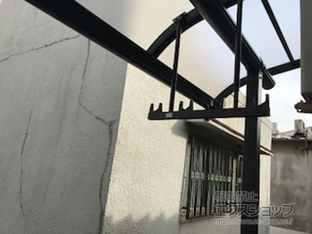 大阪府堺市ののバルコニー・ベランダ屋根 ヴェクターテラス R型 屋根タイプ 単体 積雪〜20cm対応 施工例