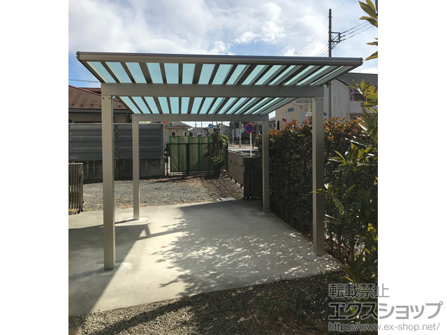 東京都昭島市ののカーポート エフルージュ ワン50 積雪〜50cm対応 施工例
