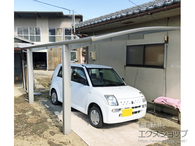 長野県上田市ののカーポート プレシオスポート 積雪〜20cm対応 施工例