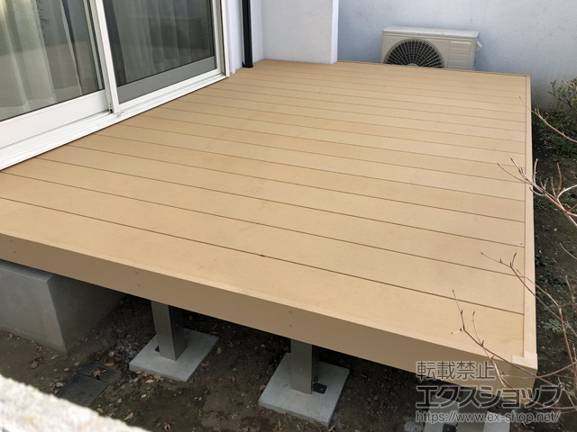 東京都世田谷区ののウッドデッキ リウッドデッキ 200 施工例