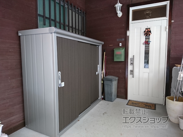 宮城県柴田郡川崎町のの物置・屋外倉庫 エスモ 一般型 1650×650×1501（ESE-1606E） ESE-1606E-DW 施工例