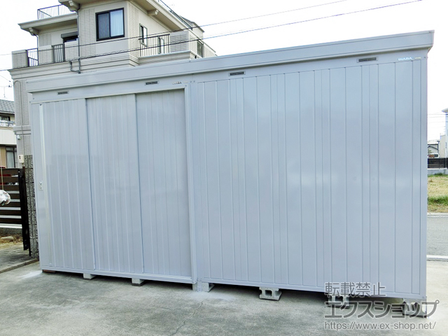 愛知県豊川市のの物置・屋外倉庫 ネクスタ大型 多雪地型 4420×1790×2375（NXN-81H） NXN-81H-MG 施工例