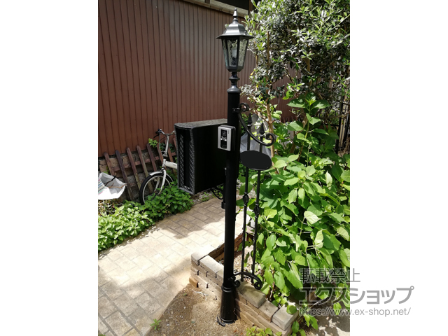 大阪府門真市のの機能門柱・ポスト LIXIL パナソニック ワイヤレスカラーテレビドアホンＰ 施工例