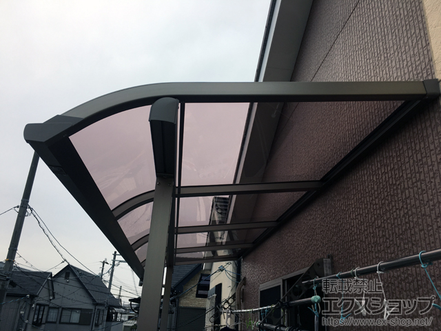 大阪府高石市ののバルコニー・ベランダ屋根 スピーネ R型 屋根タイプ 単体 積雪〜20cm対応 施工例