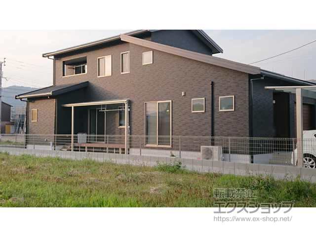 大分県佐伯市ののテラス屋根 ヴェクターテラス F型 テラスタイプ 単体 積雪〜20cm対応 施工例