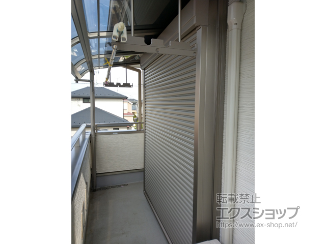 埼玉県鴻巣市のLIXIL リクシル（トステム）のガレージシャッター リフォームシャッター イタリヤ 手動式 施工例
