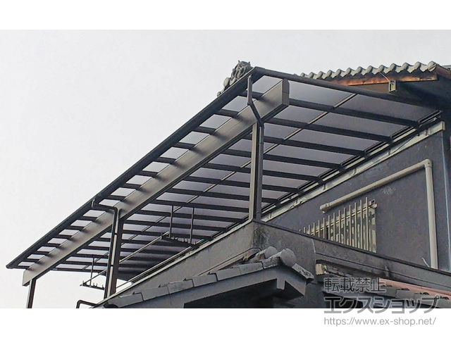 大阪府大阪市ののバルコニー・ベランダ屋根 ヴェクターテラス F型 1500 屋根タイプ 連棟 積雪〜50cm対応 施工例