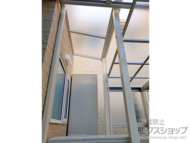 広島県安芸郡府中町ののテラス屋根 ヴェクターテラス F型 テラスタイプ 単体 積雪〜20cm対応 施工例