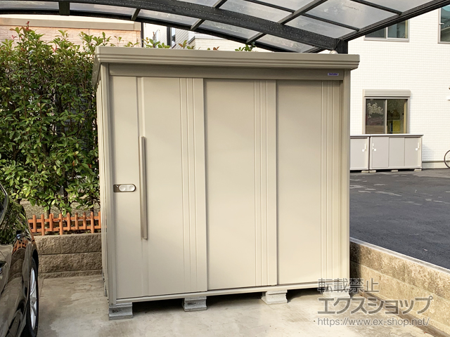 大阪府八尾市のの物置・屋外倉庫 Mr.ストックマンダンディ 一般型 2200×1590×2110 ND-2215-W 施工例