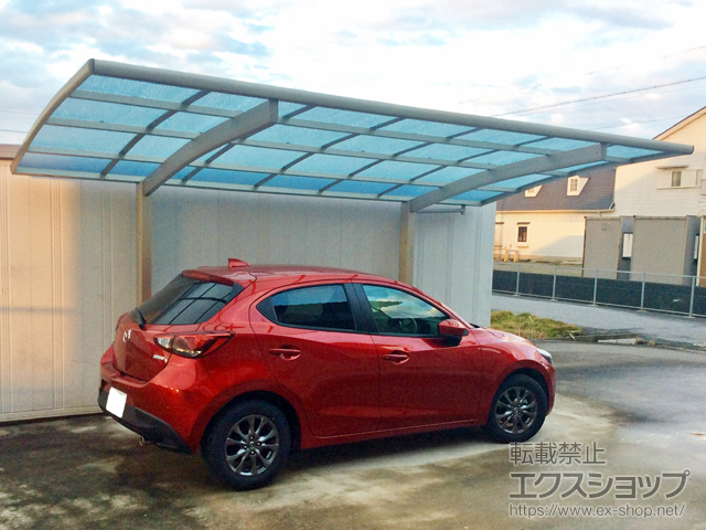 愛知県津島市ののカーポート レイナポートグラン　積雪〜20cm対応 施工例