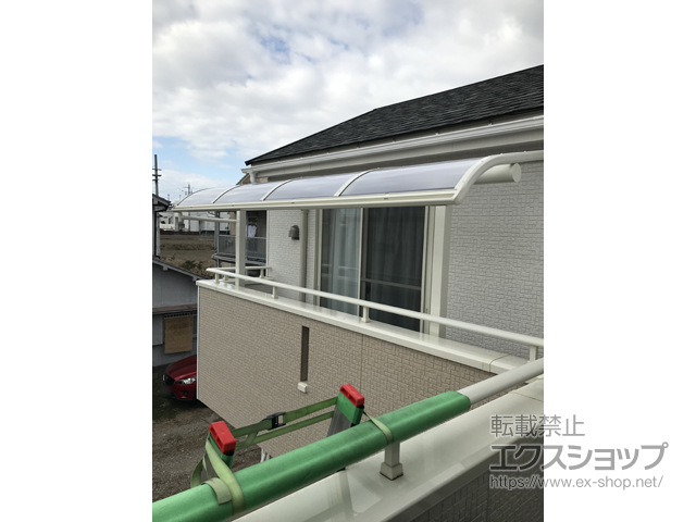 兵庫県明石市ののバルコニー・ベランダ屋根 ヴェクターテラス R型 屋根タイプ 単体 積雪〜20cm対応 施工例