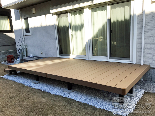 東京都八王子市ののウッドデッキ リウッドデッキ 200 施工例