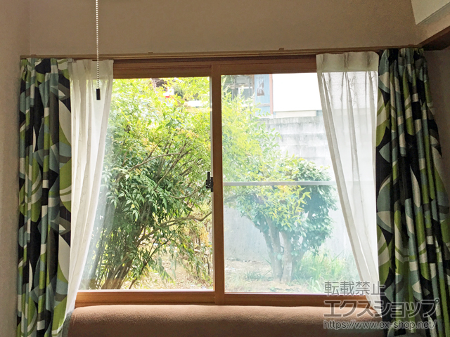 熊本県玉名郡和水町のの二重窓（内窓） インプラス ダストバリア仕様 引違い窓 2枚建 施工例