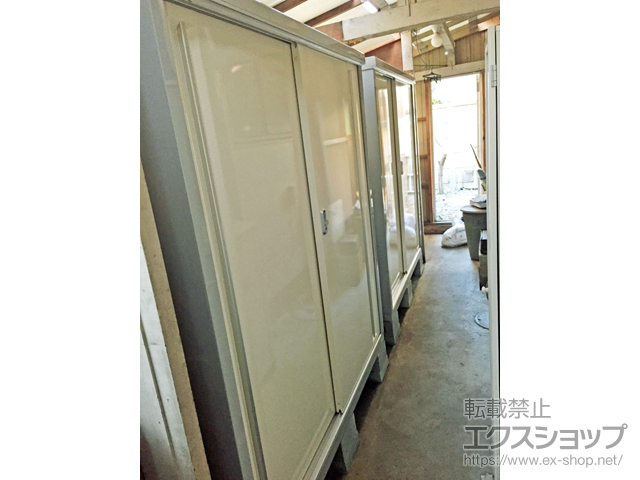 東京都練馬区のの物置・屋外倉庫 シンプリー 一般型 1520×615×1603 MJX-156D-P【FW】 施工例