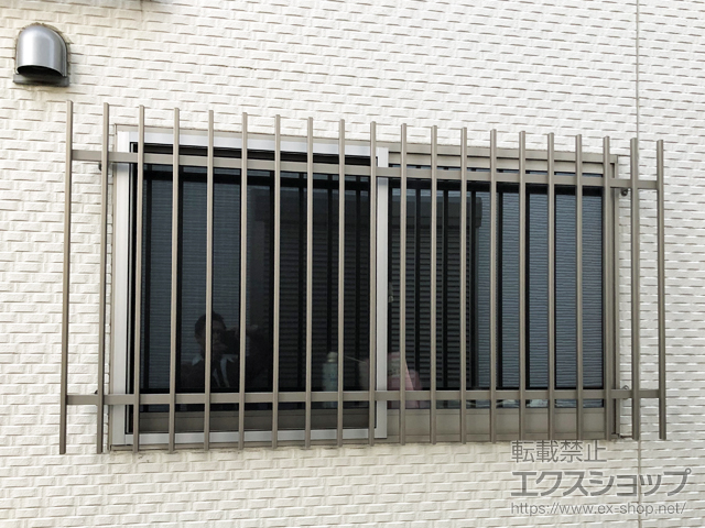 千葉県市川市のLIXIL リクシル（トステム）の面格子・窓格子 アルミ面格子 A型 施工例